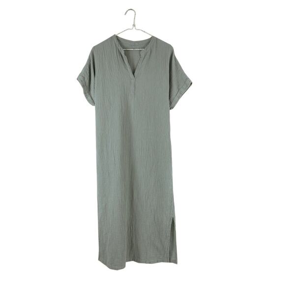 It Is Well Mandarin Gauze Dress Organic Cotton Made In California - Picture 1 of 11
